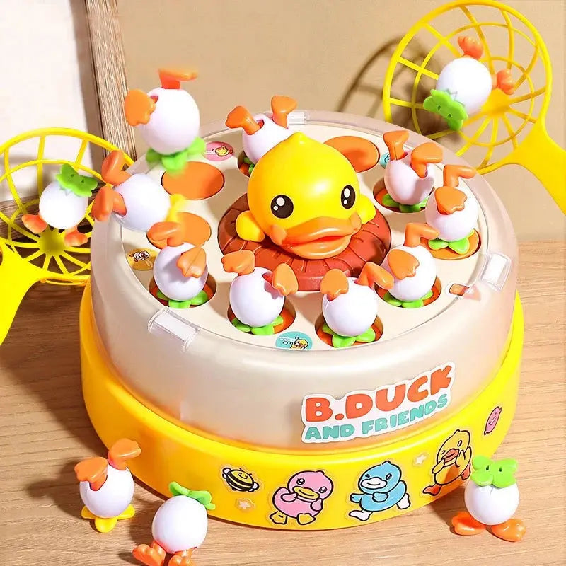 Children's Yellow Bouncing Duck Toy, Spinning Concentration Training Puzzle, Parent-Child Interactive Toy for Better Focus Daily Finds