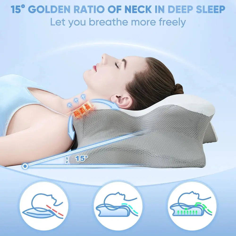 Contoured Memory Foam Pillow Daily Finds