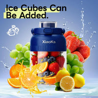 Bpa-Free Electric Citrus Juicer 45.7Oz, Straw, Two Lids, Portable Blender for Smoothies, Shakes, Food Prep & Frozen Blending - Outdoorfun