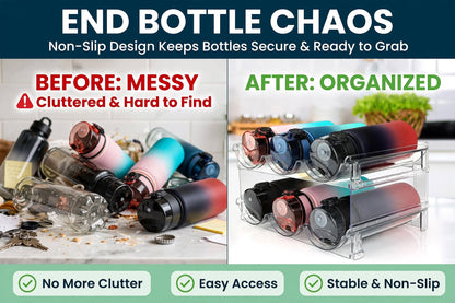 2 Packs of Bottle Organizer Racks