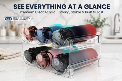2 Packs of Bottle Organizer Racks