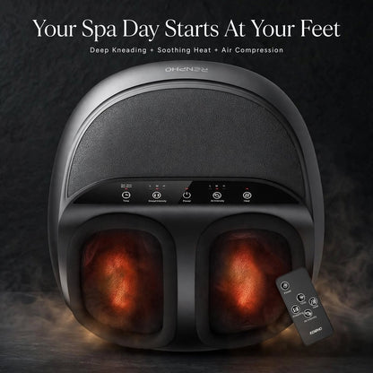 Electric and Heat Foot Massager, Up to size 13