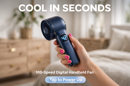 PocketBreeze Mini Handheld Fan — USB-C Rechargeable Personal Fan