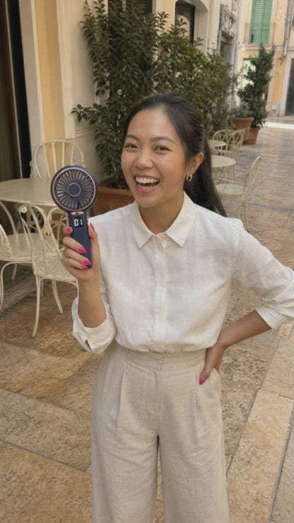 PocketBreeze Mini Handheld Fan — USB-C Rechargeable Personal Fan